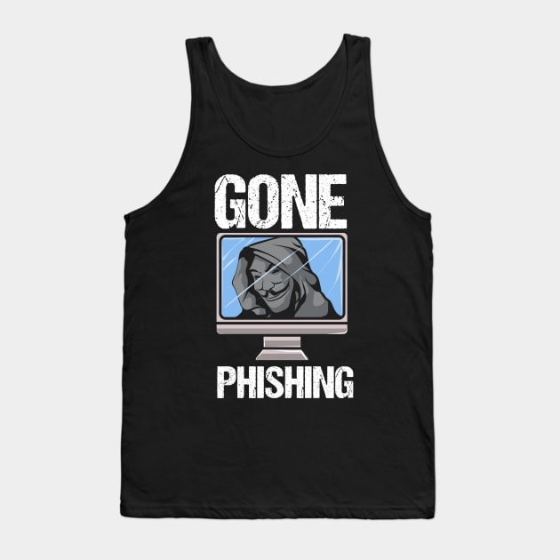 HACKING: Gone Phishing Tank Top by woormle